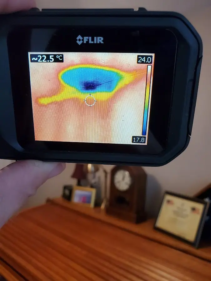 Thermal imaging inspection for water damage in Sunbury
